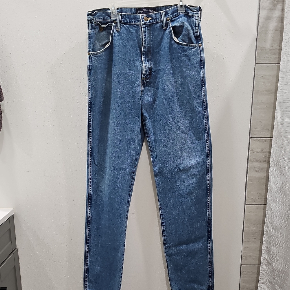 Wrangler George Strait Relaxed Men's Blue Jeans 31MGSHD 36 X 38